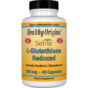 Setria L-Glutationa Reduzida 500 mg. - Cápsulas 60 Healthy Origins