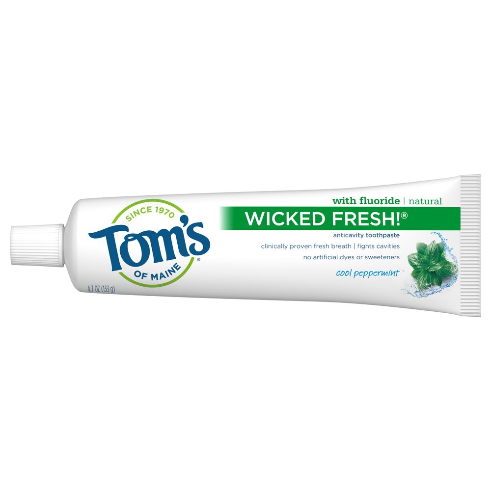 Creme dental natural Wicked Fresh com flúor Peppermint fresco - 4.7 oz. Tom's of Maine - Imagem 2