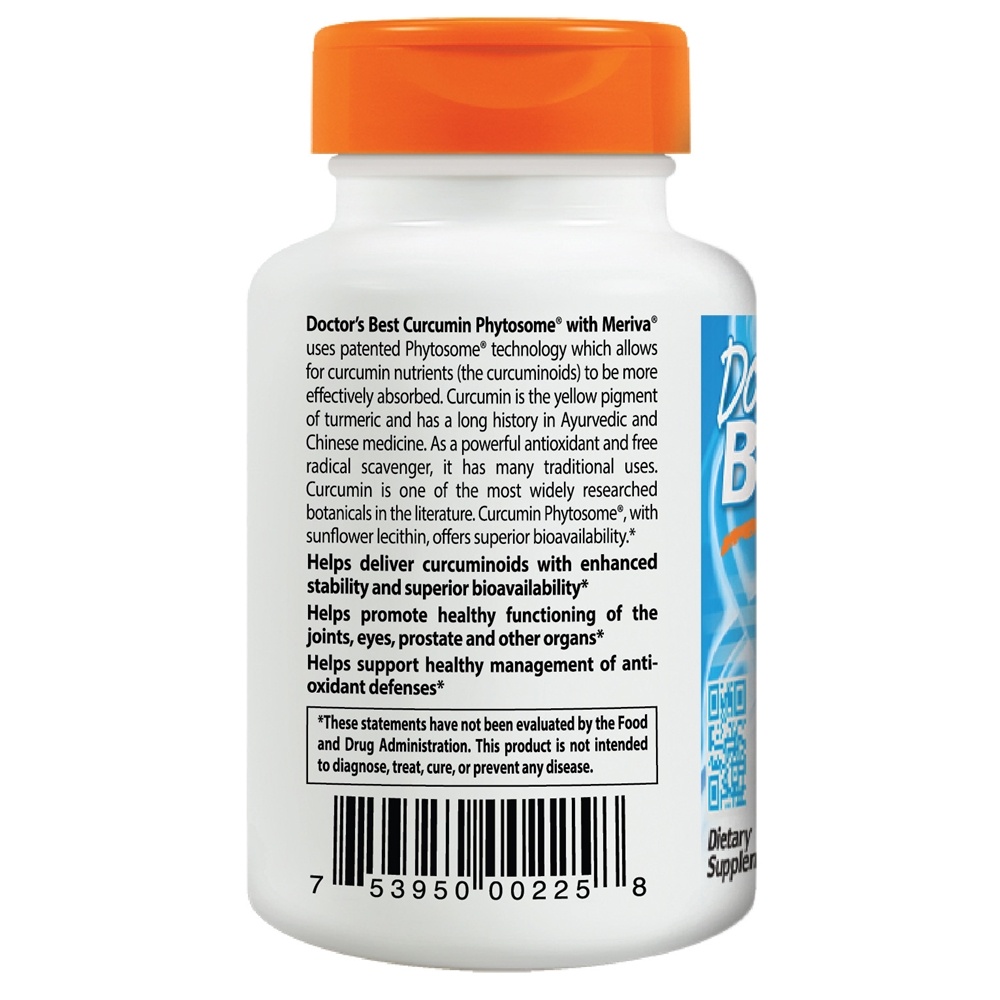 Fitosoma de Curcumina com Meriva 500 mg. - Cápsulas vegetarianas 60 Doctor's Best - Imagem 3