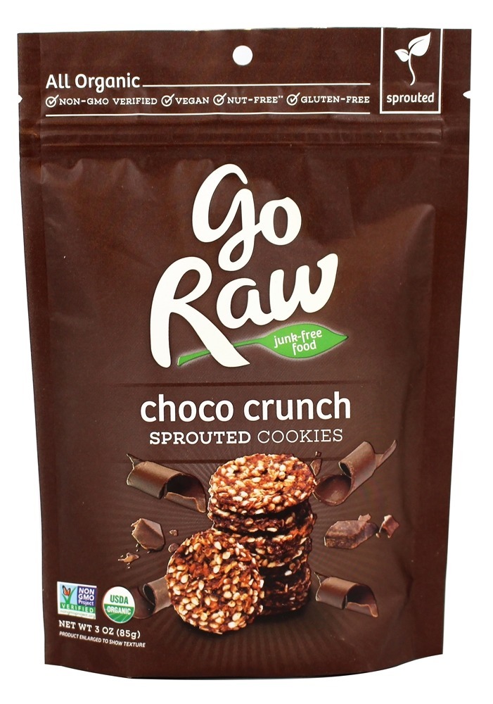 Bolachas Brotadas Choco Crunch - 3 oz. Go Raw