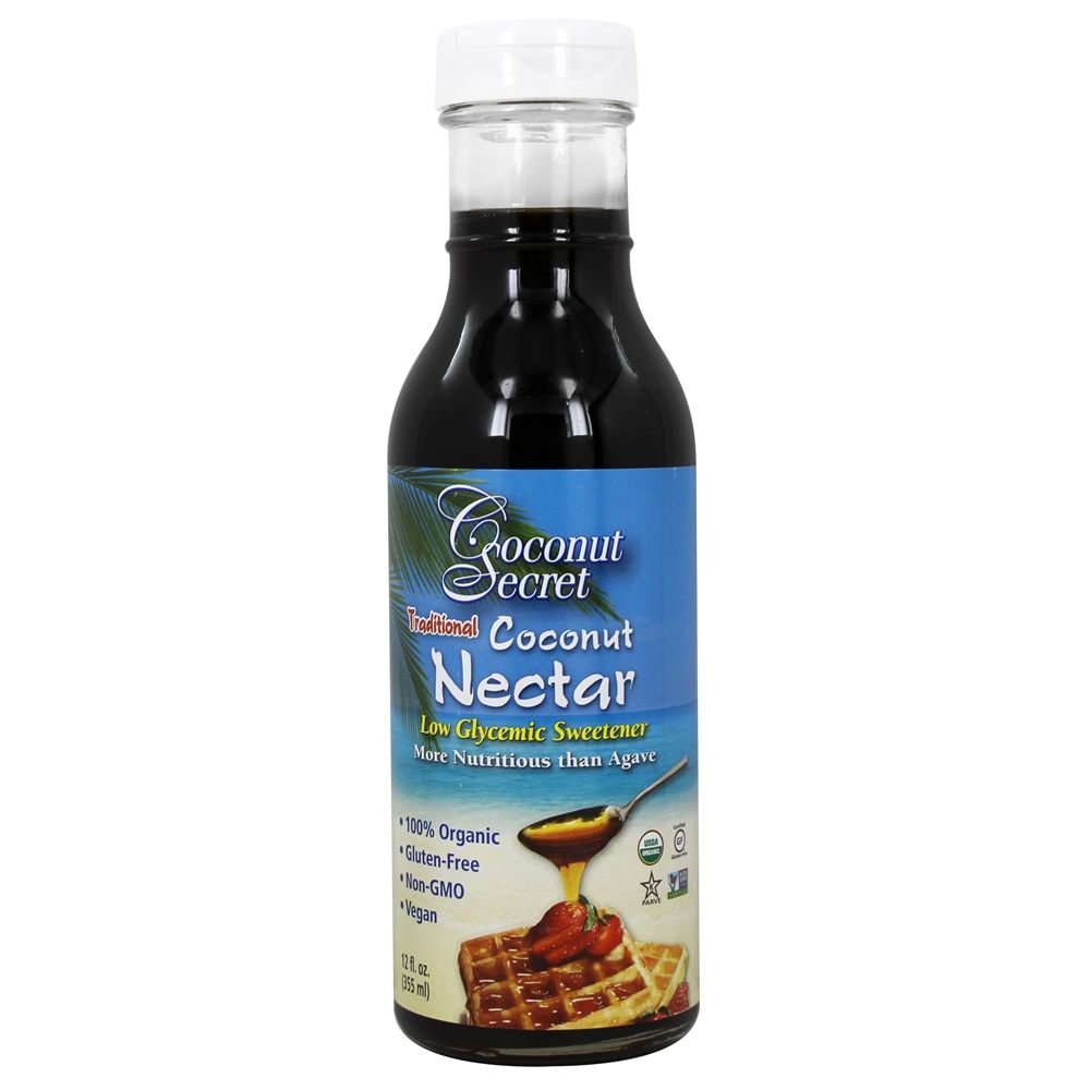 Nectar de coco tradicional Adoçante glicêmico baixo - 12 oz. Coconut Secret