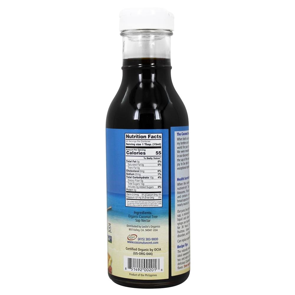 Nectar de coco tradicional Adoçante glicêmico baixo - 12 oz. Coconut Secret - Imagem 2