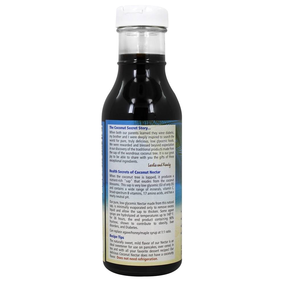 Nectar de coco tradicional Adoçante glicêmico baixo - 12 oz. Coconut Secret - Imagem 3