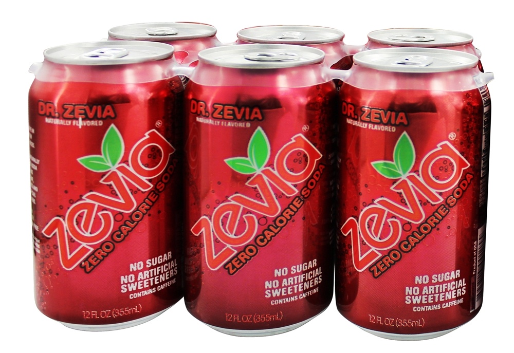 Toda a soda natural adoçada com estévia 12 oz. Latas Dr. Zevia Sabor - Pacote 6 Zevia