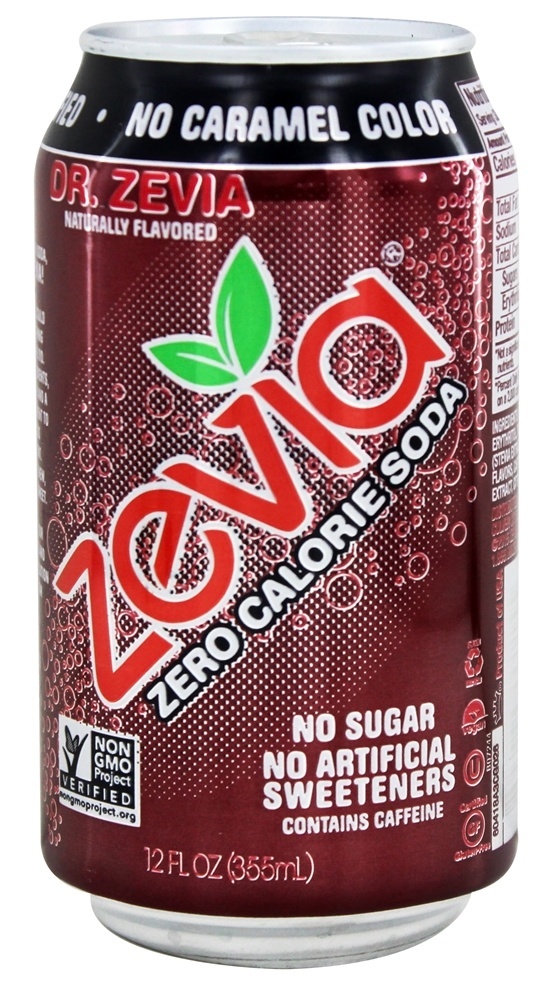Toda a soda natural adoçada com estévia 12 oz. Latas Dr. Zevia Sabor - Pacote 6 Zevia - Imagem 2