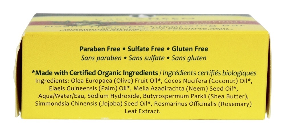 TheraNeem Organix Barra de Limpeza para Pele Sensível Força Máxima - 4 oz. Organix South - Imagem 2