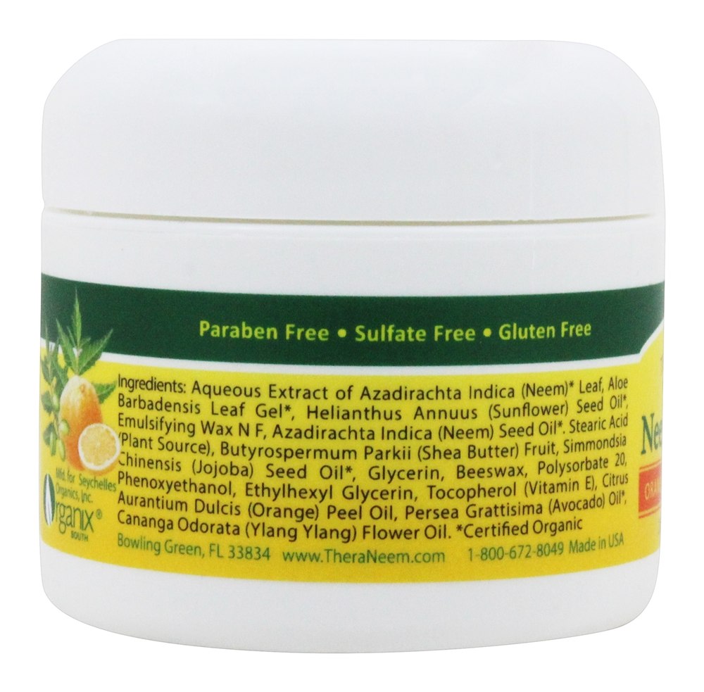 TheraNeem Organix Creme de Nim Laranja e Ylang Ylang - 2 oz. Organix South - Imagem 3