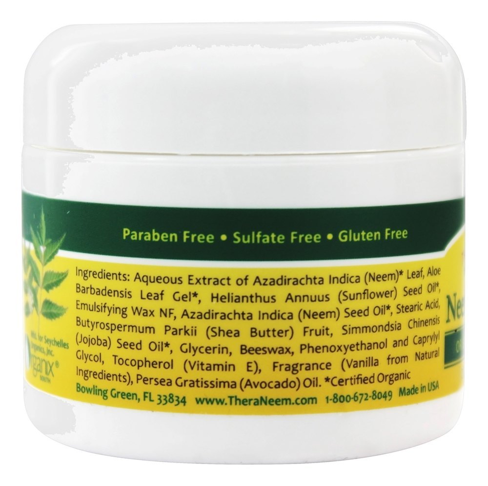 Theraneem Organix Neem Creme Original Baunilha - 2 oz. Organix South - Imagem 2