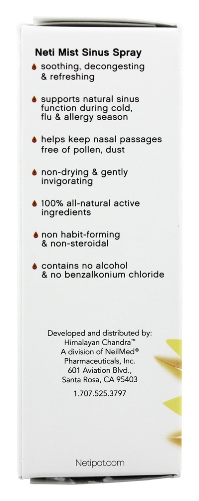 Spray de seio homeopático de névoa Neti - 1 fl. oz. Himalayan Chandra - Imagem 4