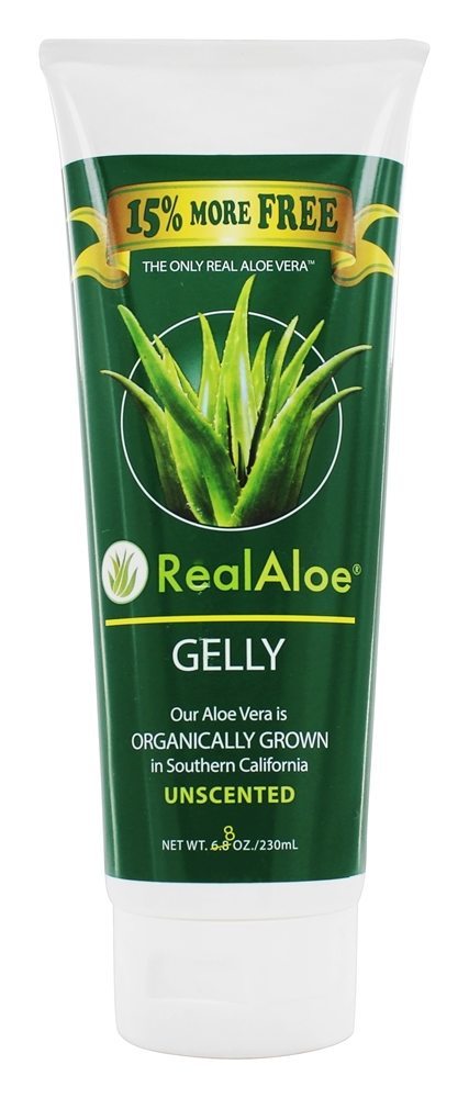 Aloé Vera Orgânica Crescentemente Gelly Unscented - 6.8 fl. oz. Real Aloe