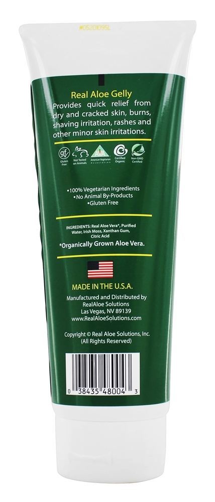 Aloé Vera Orgânica Crescentemente Gelly Unscented - 6.8 fl. oz. Real Aloe - Imagem 2
