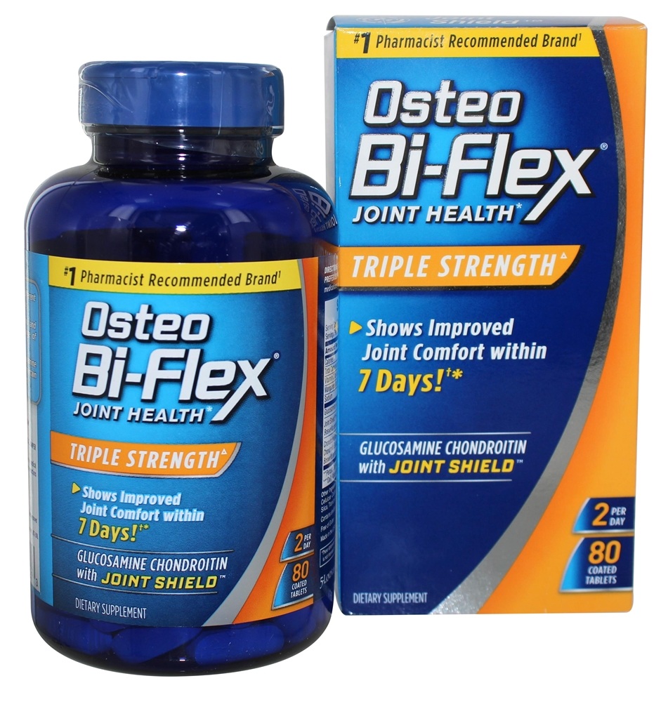 Suplemento de Tripla Potência para a Saúde da Articulação - 80 Comprimidos revestidos Osteo Bi-Flex