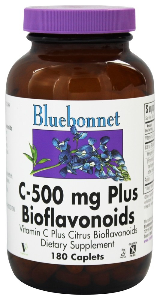 Bioflavonóides C500 Plus 500 mg. - 180 Cápsulas Bluebonnet Nutrition