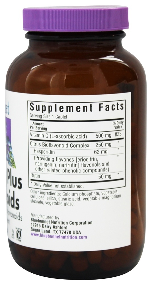 Bioflavonóides C500 Plus 500 mg. - 180 Cápsulas Bluebonnet Nutrition - Imagem 2
