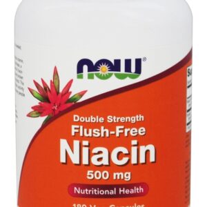 Força dupla sem niacina 500 mg. - Cápsulas vegetarianas 180 NOW Foods