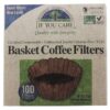 Comprar café filtros 8 polegada cesta cru totalmente cloro-livre (tcf) - 100 filtro (s) if you care preço no brasil filtros de café produtos naturais para o lar suplemento importado loja 1 online promoção -