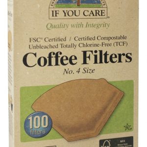 Comprar café filtros #4 tamanho cone estilo cru totalmente cloro-livre (tcf) - 100 filtro (s) if you care preço no brasil detergente para roupas produtos naturais para o lar suplemento importado loja 249 online promoção -