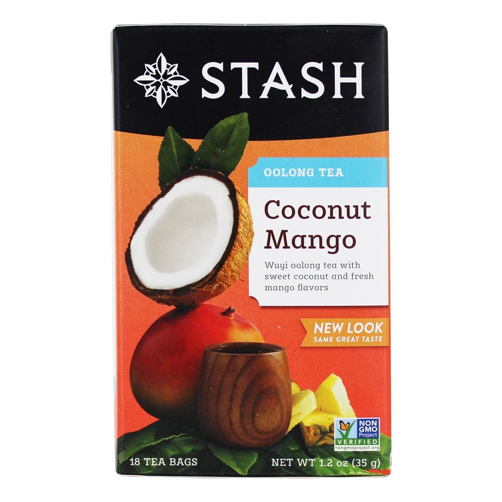 Chá De Coco Oolong Manga - 18 Saquinhos de Chá Stash Tea