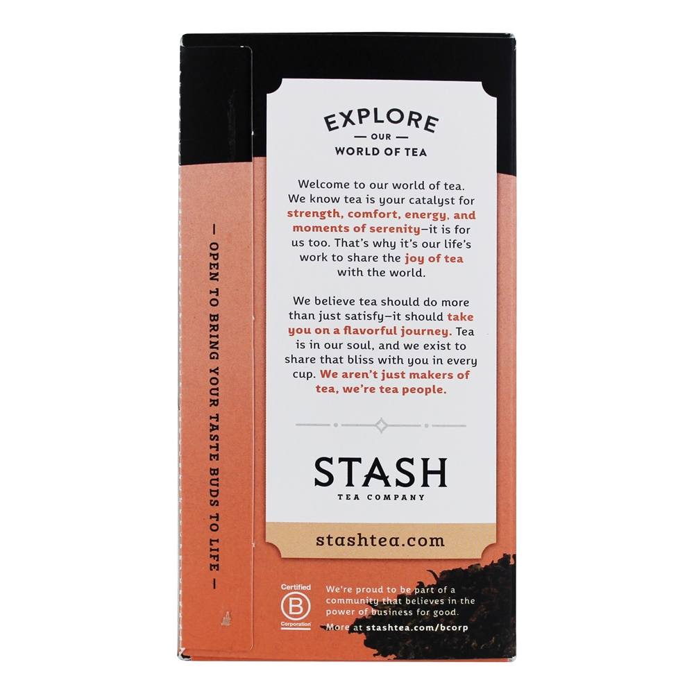 Chá Pêssego Branco Oolong - 18 Saquinhos de Chá Stash Tea - Imagem 3