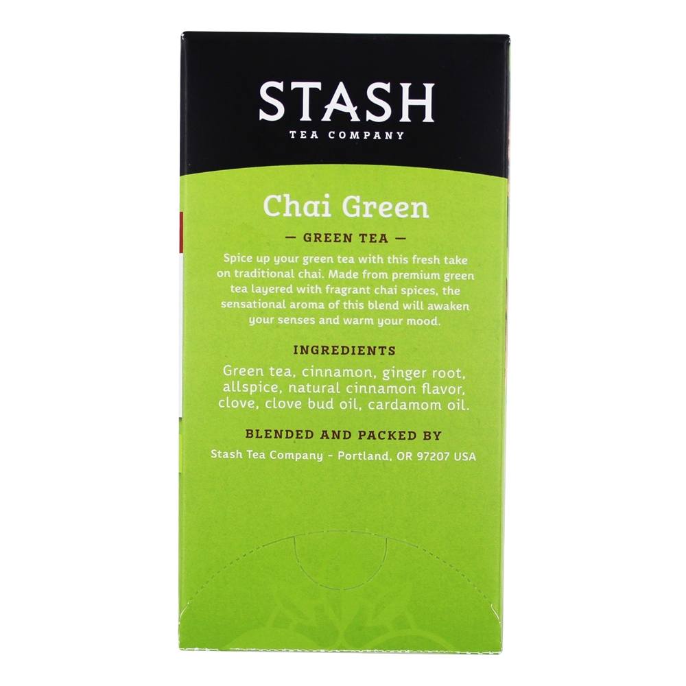 Chai Green Tea - 20 Saquinhos de Chá Stash Tea - Imagem 2