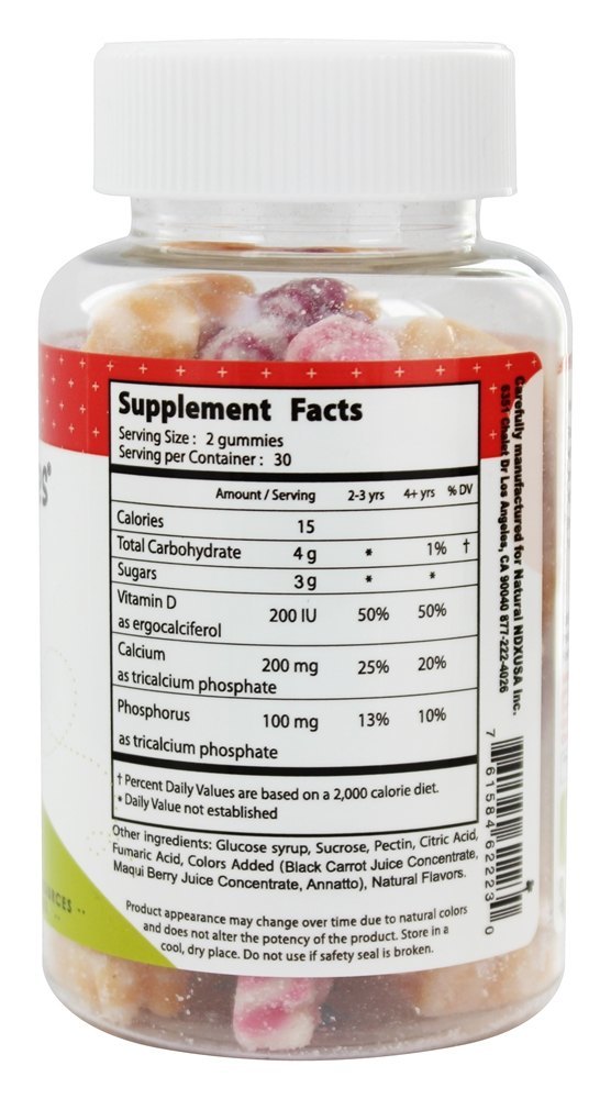 Gummy Cuties Cálcio Com Vitamina D Para Crianças - 60 Gummies Natural Dynamix - Imagem 2