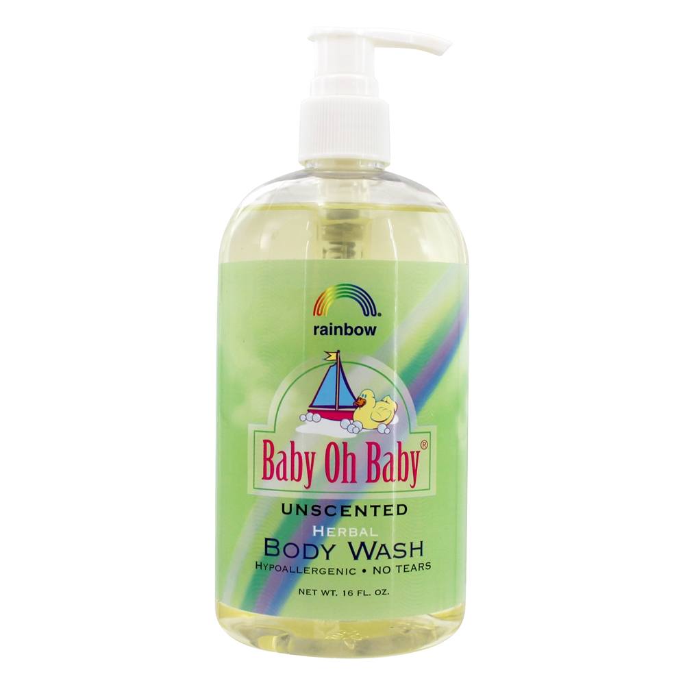 Bebê ó Bebê De ervas Corpo Lavar Unscented - 16 fl. oz. Rainbow Research