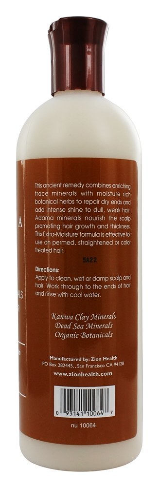 Adama Argila Minerais Condicionador Umidade Intenso Fórmula - 16 fl. oz. Zion Health - Imagem 3