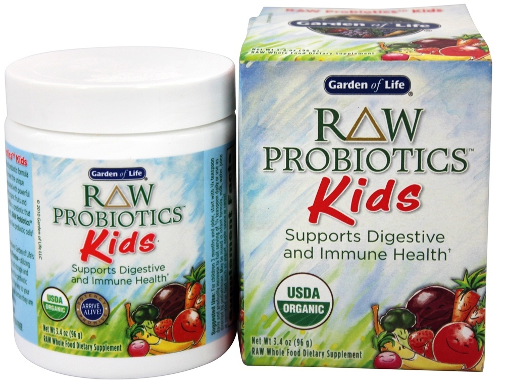 Crianças Probióticos RAW - 3.4 oz. Garden of Life