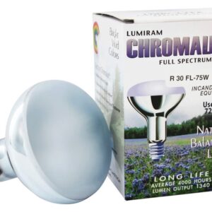 Lâmpada Fosco Chromalux R30 75W Completa Spectrum Lâmpada Lumiram