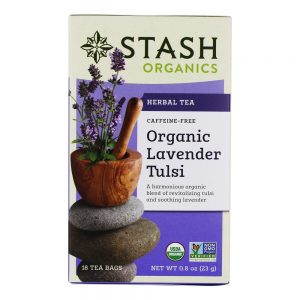 Comprar chá de ervas tulsi de lavanda orgânica sem cafeína - 18 saquinhos de chá stash tea preço no brasil chá preto chás e café suplemento importado loja 155 online promoção -