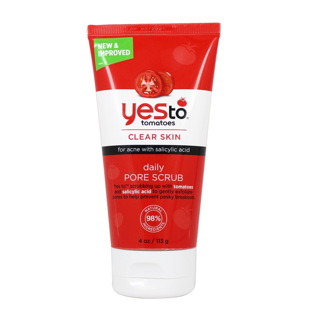 Esfoliação diária dos poros da pele clara dos tomates - 4 oz. Yes To