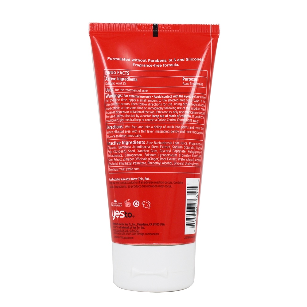 Esfoliação diária dos poros da pele clara dos tomates - 4 oz. Yes To - Imagem 2