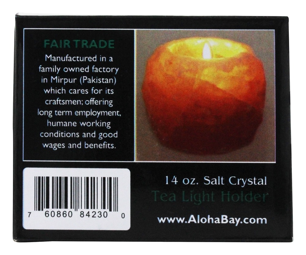 Crystal Himalayan Salt Chá Castiçal Rosa - 14 oz. Aloha Bay - Imagem 3