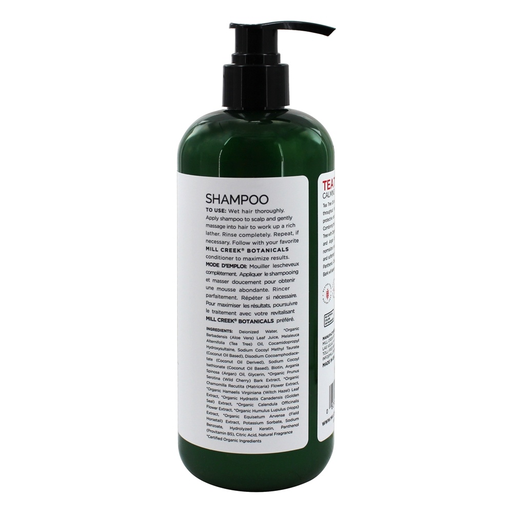 Shampoo Calmante Fórmula Tea Tree - 14 fl. oz. Mill Creek Botanicals - Imagem 3