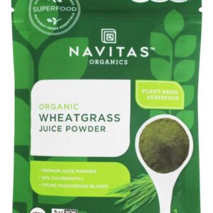 Suco de Grama de Trigo Orgânico Liofilizado em Pó - 1 oz. Navitas Organics