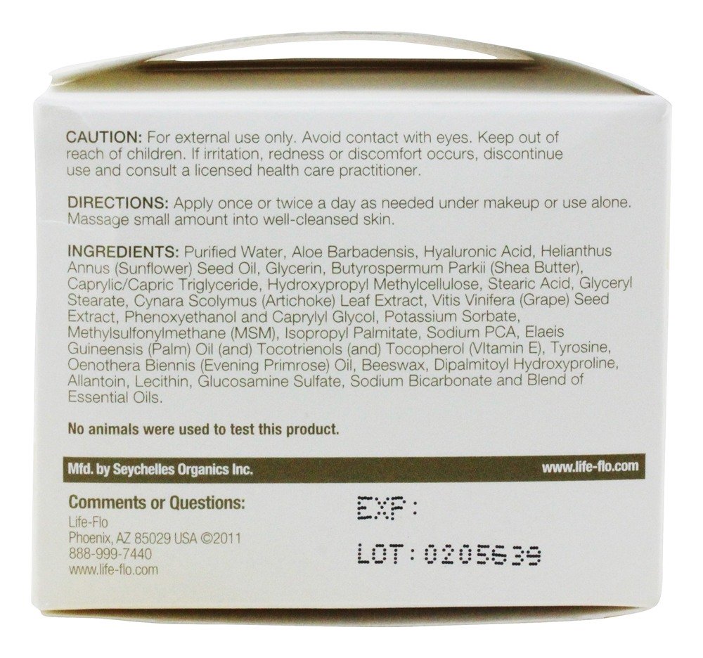 Creme de rosto radiante HA (ácido hialurônico) - 1.7 oz. Life-Flo - Imagem 2