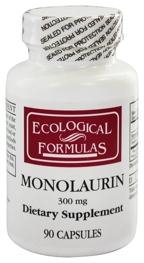 Monolaurina 300 mg. - Cápsulas 90 (anteriormente Cardiovascular Research ) Ecological Formulas