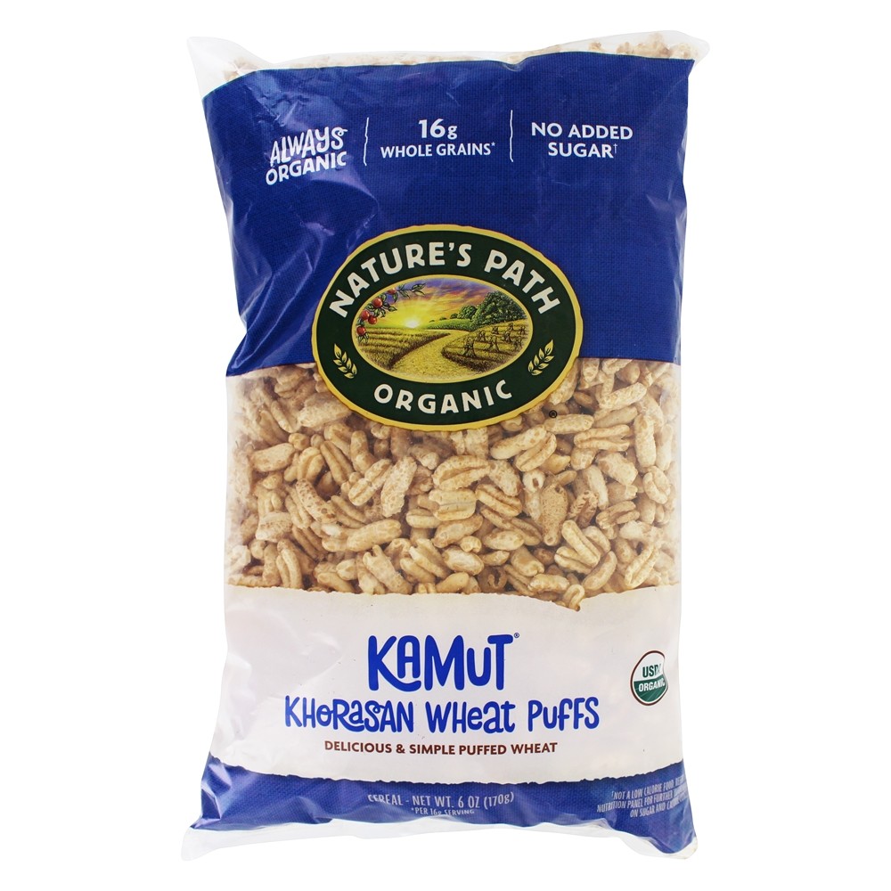 Khorasan Orgânico Trigo Puff Cereal Kamut - 6 oz. Nature's Path Organic
