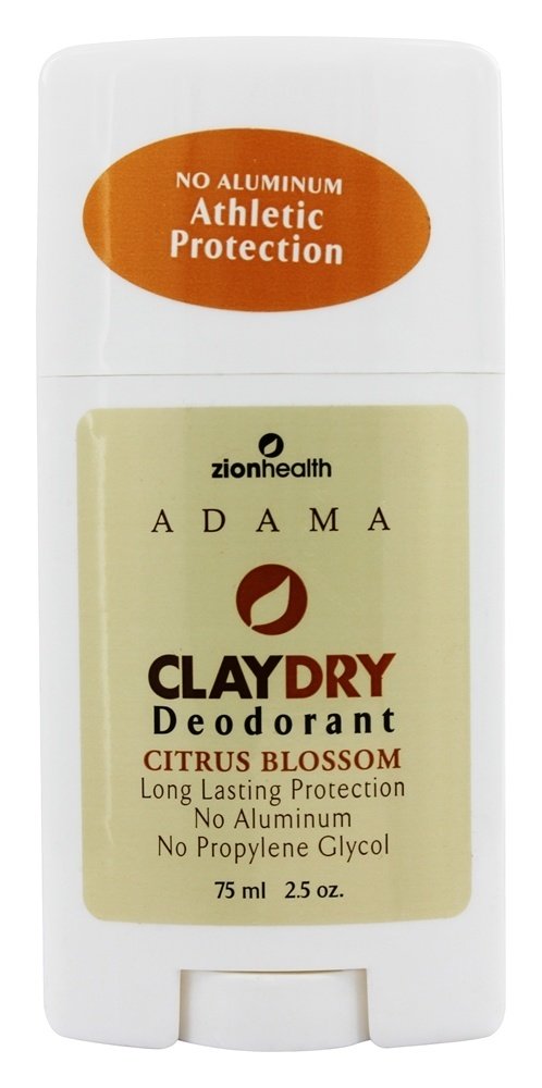 Adama Argila Secar Desodorante Vara Cítrico Flor - 2.5 oz. Zion Health