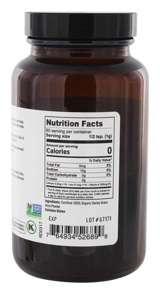Apenas cevada orgânica limpa - 80 Grama (s) Pure Planet - Imagem 2