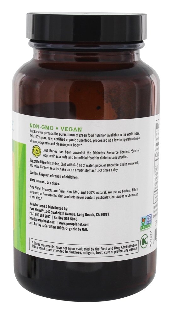 Apenas cevada orgânica limpa - 80 Grama (s) Pure Planet - Imagem 3