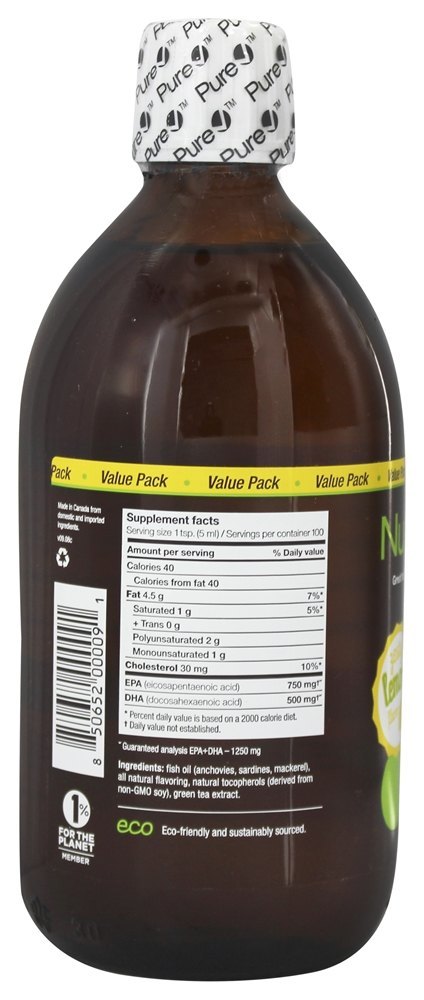 NutraSea HP Suplemento de Omega-3 Com EPA & DHA Sabor Limão - 16.9 fl. oz. Ascenta Health - Imagem 3