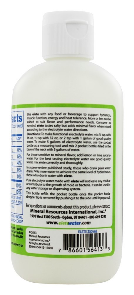 Todo o frasco de recarga de economia de eletrólito natural Add-in - 8.3 fl. oz. Elete - Imagem 3