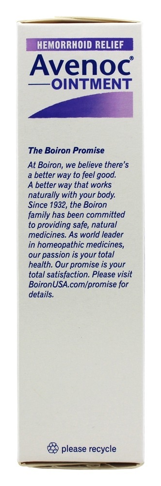 Avenoc Ointment Homeopathic Medicine para alívio de hemorróidas - 1 oz. Boiron - Imagem 4