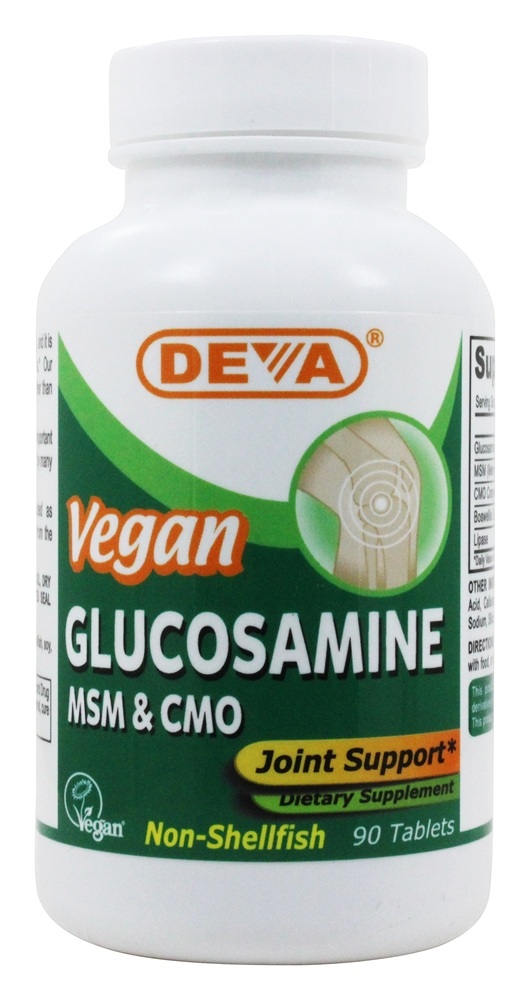 Suporte para articulação Vegan de glucosamina HSH e CMO - 90 Tablets Deva Nutrition