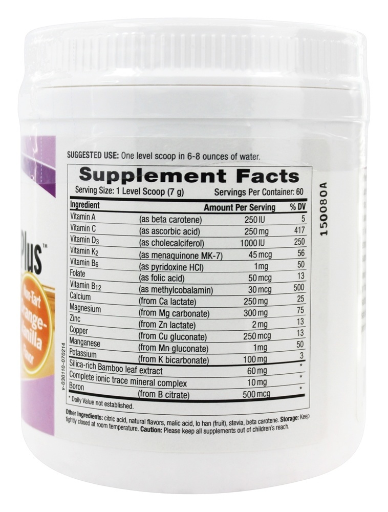 Ionic-Fizz Super D K Cálcio Plus Sabor Laranja & Baunilha - 14.82 oz. Pure Essence Labs - Imagem 2