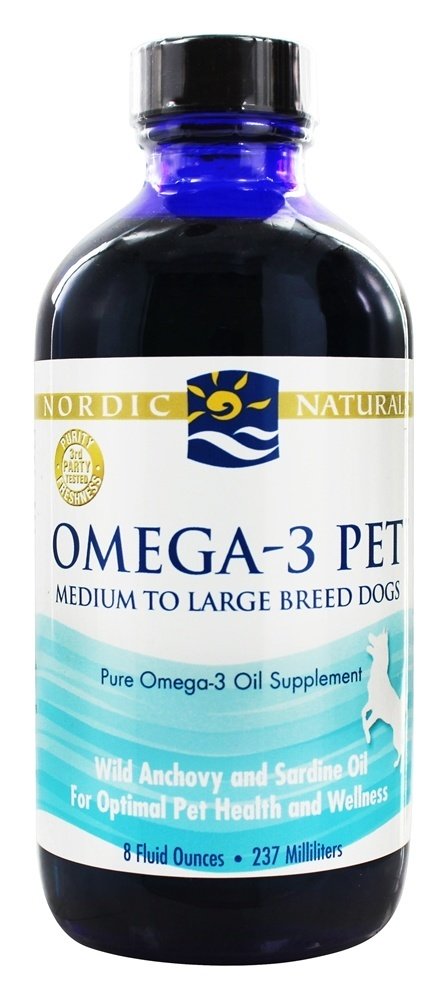 Omega - 3 Animais de estimação para cães de raças grandes a médios - 8 fl. oz. Nordic Naturals