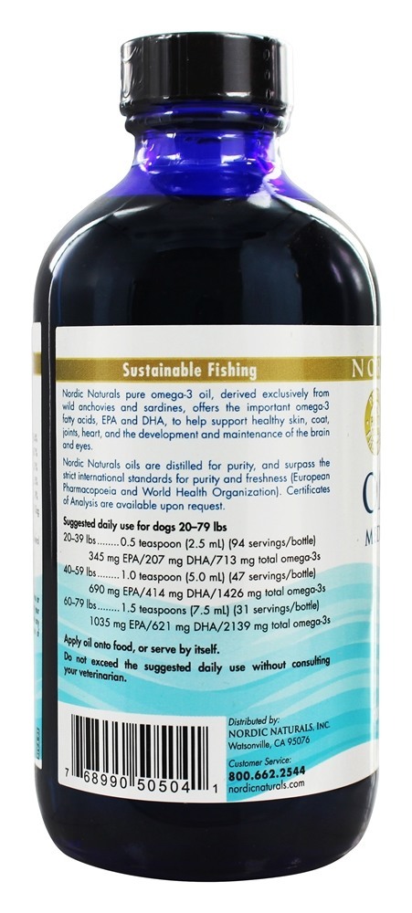 Omega - 3 Animais de estimação para cães de raças grandes a médios - 8 fl. oz. Nordic Naturals - Imagem 3