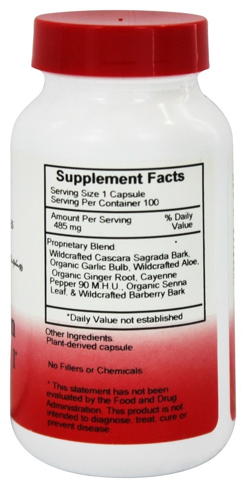 Fórmula Rápida Para o Cólon (Parte 1) - Cápsulas vegetarianas 100 Dr. Christopher's Original Formulas - Imagem 2