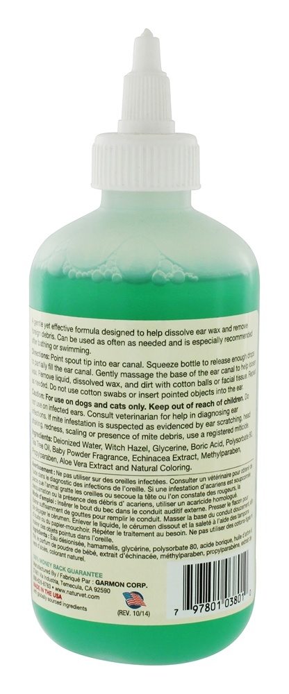 Lavagem de orelha com óleo de tea tree para cães e gatos - 8 fl. oz. NaturVet - Imagem 2